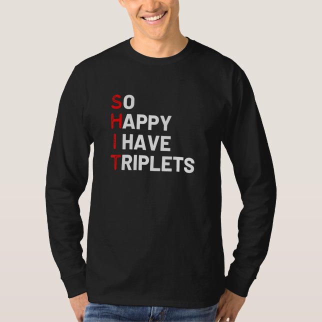 Triplet Mamma i Triplets Funny Triplet Mamma Tripl T Shirt (Framsida)