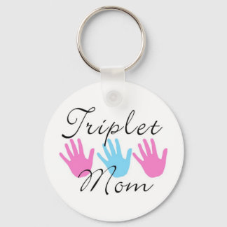 Triplet mamma nyckelring