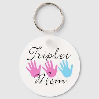 Triplet mamma nyckelring
