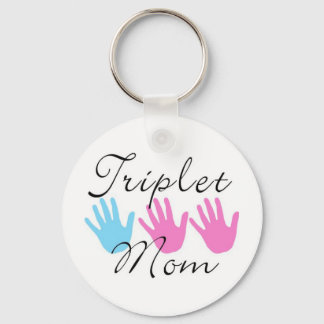 Triplet mamma nyckelring