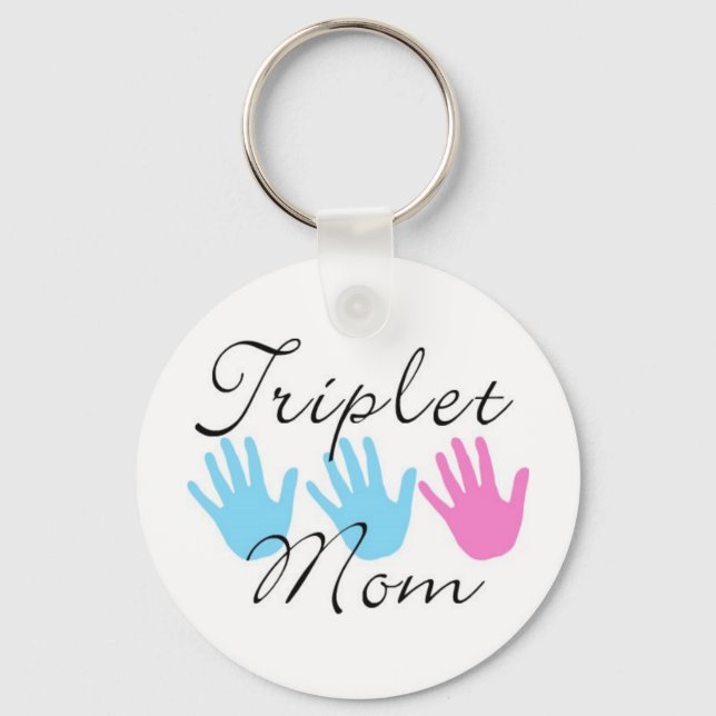 Triplet mamma nyckelring - bgb (Framsida)