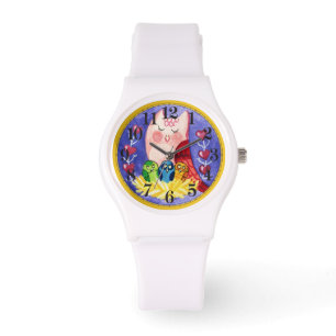 Triplet mor uggla armbandsur