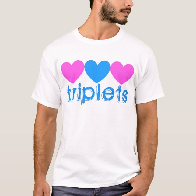 Triplet Two Girls One Boy Tee (Framsida)