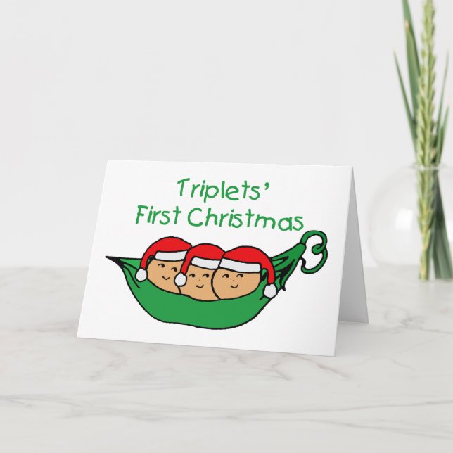 Triplets Första julen - Pod (inget datum) Helgkort (Framsida)