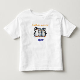 Triplets Gift, Snö Cute Penguins, Triplet Namn T Shirt
