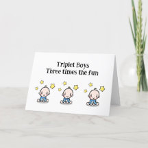 Triplets Grattiss Card, 3 triplet-pojkar