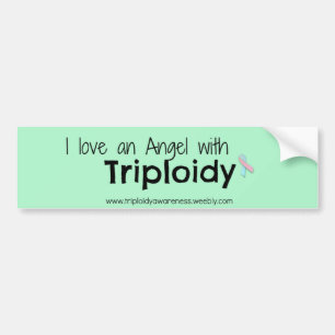 Triploidy medvetenhet bildekal
