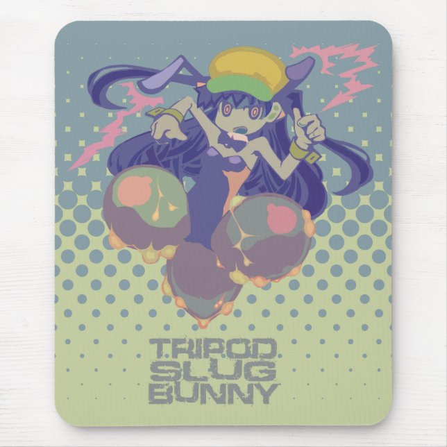 "TRIPOD SLUG BUNNY"mousepad Musmatta (Framsidan)