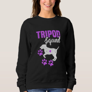 Tripod Squad Funny Tre Legged Pet Parents Support T Shirt