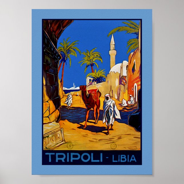 Tripoli - Libia (Libyen) Poster (Framsidan)