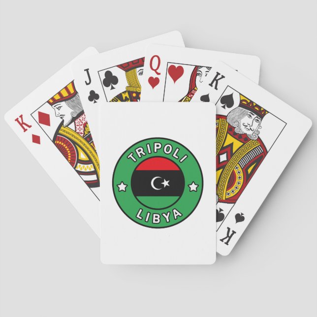 Tripoli Libyen Casinokort (Baksidan)