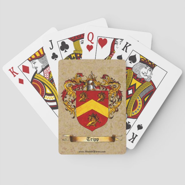 Tripp skyddar av ärmar kortlek (Baksidan)