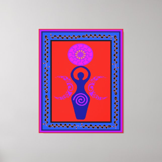 Trippel Gudinne Månfas Canvastryck (Framsida)