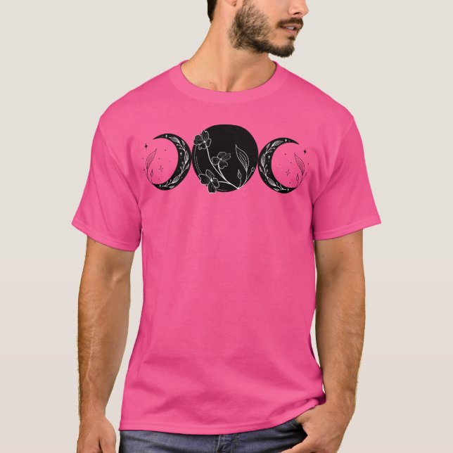 Trippel mån gudinna häxa Wicca T Shirt (Framsida)