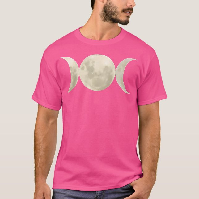 Trippel mån-gudinna symbol t shirt (Framsida)