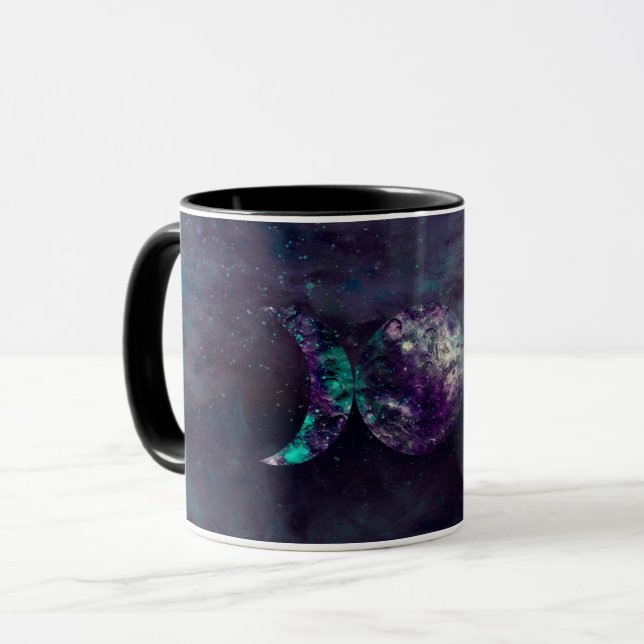 Trippel mån gudinne Luna Universum Anpassad Mugg (Framsida vänster)