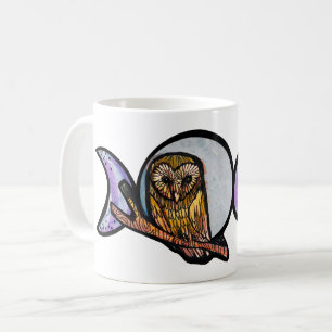 Trippel Måne Uggla Kaffemugg