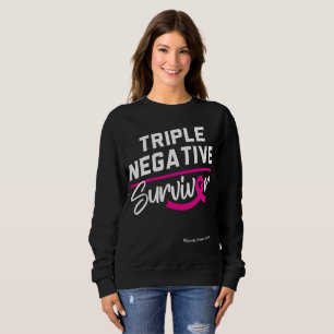 Trippel negativ överlevare bröstcancer medvetenhet t shirt