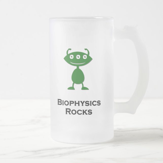 Trippel Öga Biophysics Sten grönt Frostat Ölglas (Höger)