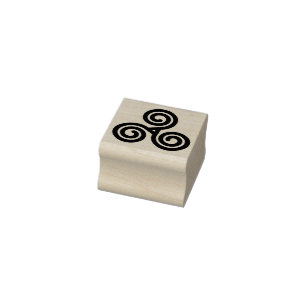 Trippel Spiral Frimärke Stämpel