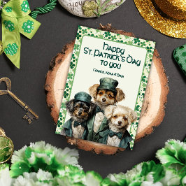 Trippel till Maltesisk Magic St. Patrick's Day Julkort
