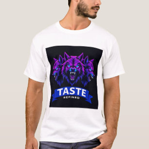 Trippel Vargdesign som framhäver styrka T Shirt