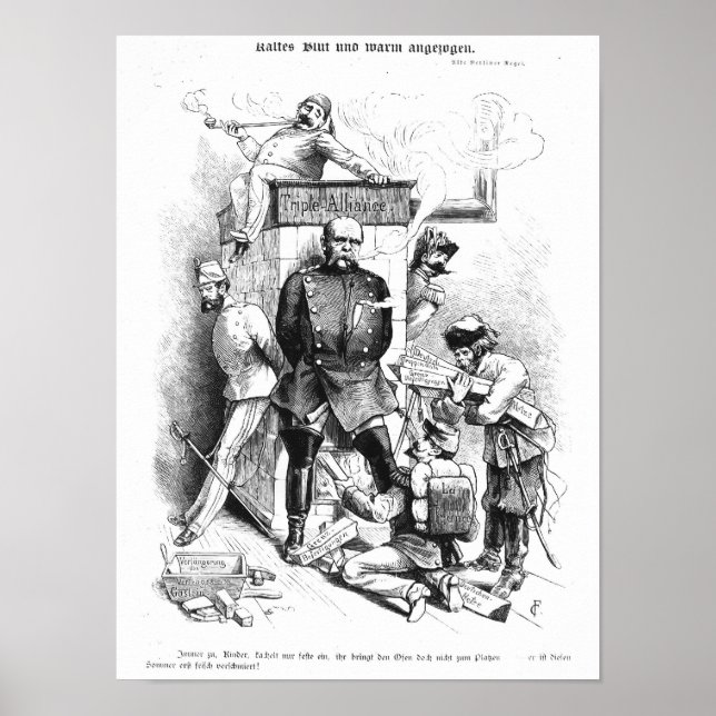 Trippelalliansen från Bismarck Poster (Framsidan)