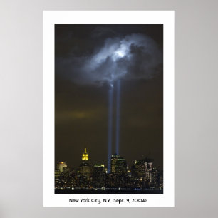 Trippelbelysning i World Trade Center Poster