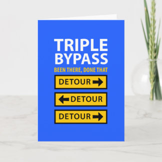 Trippelbypass Survivor Funny Get well Card Kort