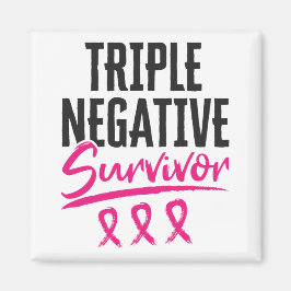 Trippelcancer Negativ Survivor TNBC Bröstcancer Magnet
