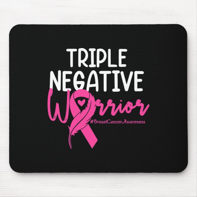 Trippelcancer vid Negativ Rosa Ribbon Breast Cance Musmatta (Framsidan)