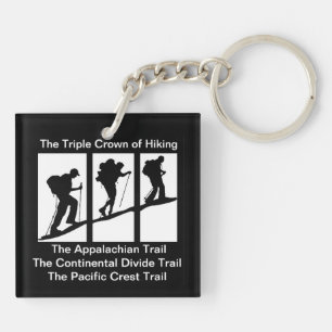 Trippelet Krona i Hiking Nyckelring