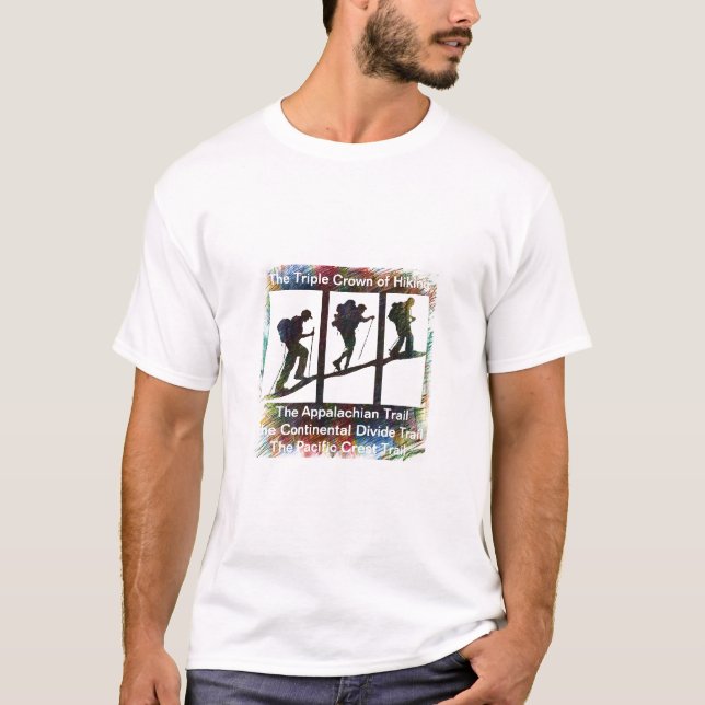 Trippelet Krona i Hiking T-Shirt (Framsida)