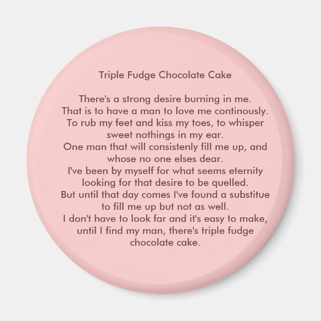 Trippelfam Chocolate-kummel Magnet (Framsidan)