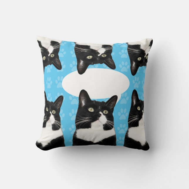 Trippelformad cute Kattunge-löksdesign Kudde (Framsida)