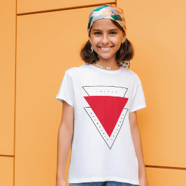 Trippelgeometrisk triangel t shirt
