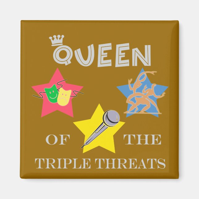 Trippelhot Queen Magnet (Framsidan)