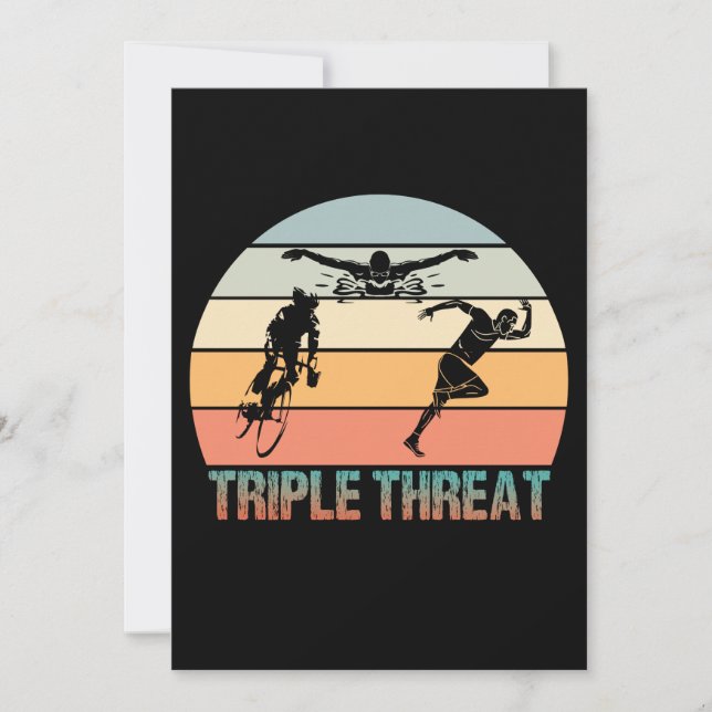 Trippelhot - triatonsolnedgång (Framsida)