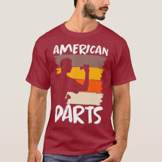Trippelmål för amerikanska Darts Bullseye Arrow T Shirt