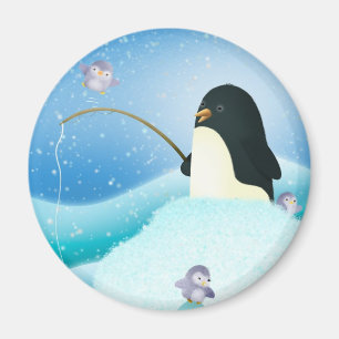 Trippeln besvärar pingvin - magnet