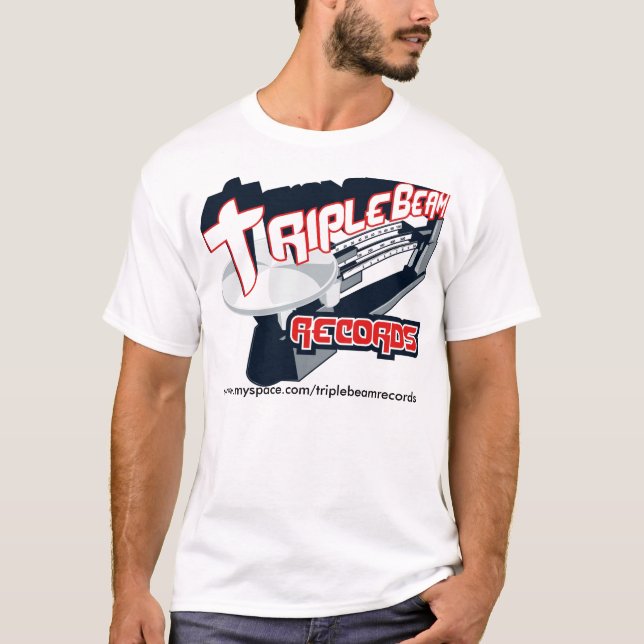 Trippeln strålar bära t-shirt (Framsida)