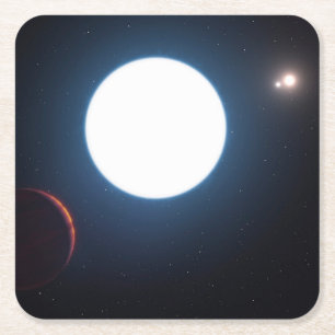 Trippelstjärnsystemet HD 131399 Underlägg Papper Kvadrat
