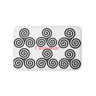 Trippelsvart Spiral Thunder_Cove Badrumsmatta