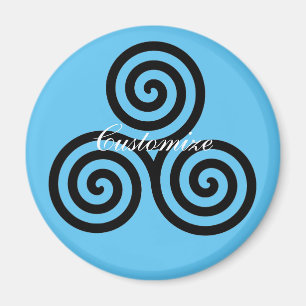 Trippelsvart Spiral Thunder_Cove Magnet