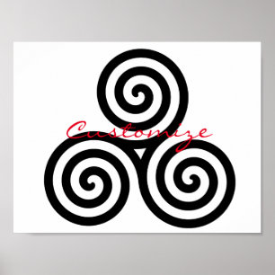 Trippelsvart Spiral Thunder_Cove Poster