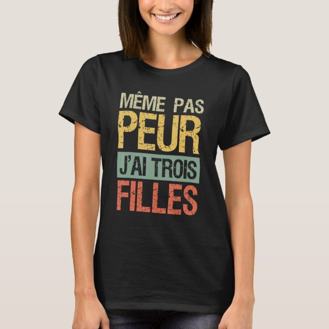 Trippeltrillingar & Tre flickors mamma T Shirt (Framsida)