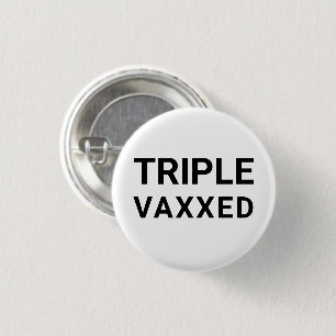 Trippelvaxxad svart, vit, modern knapp