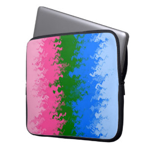 Trippig Abstrakt Omniromantisk Prideflagga Laptop Fodral