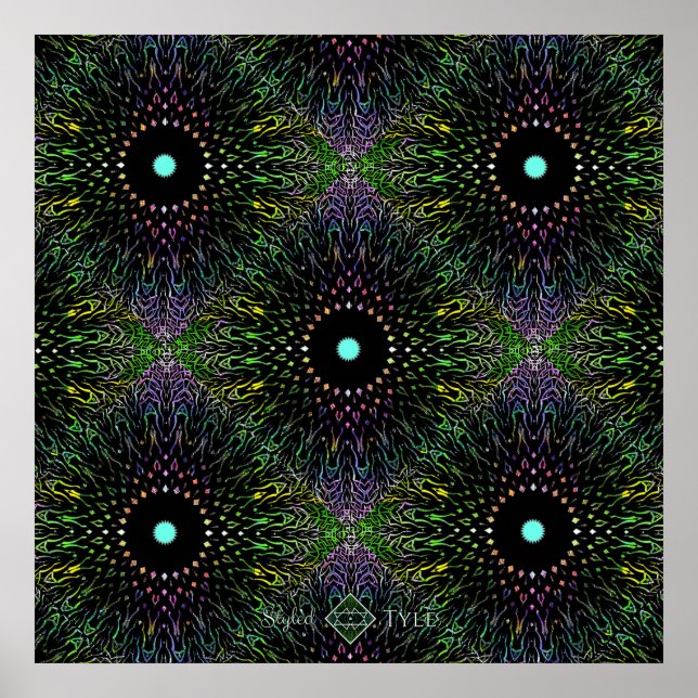 Trippig bakgrundsbild poster (Framsidan)