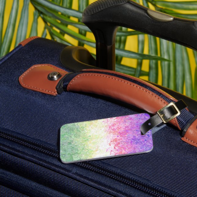 Trippig Boho Abstrakt Genderdoe Prideflagga Bagagebricka (Framsida Insitu 3)